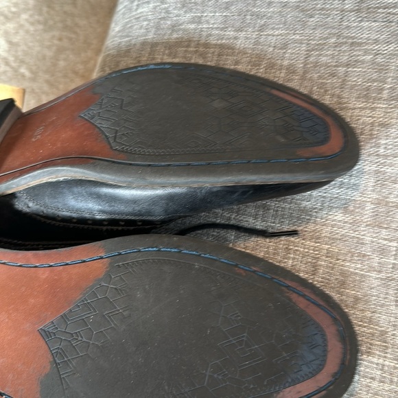 Cestfini Men's Leather Wingtip Lace Up Oxford Dress Shoes - Picture 9 of 11